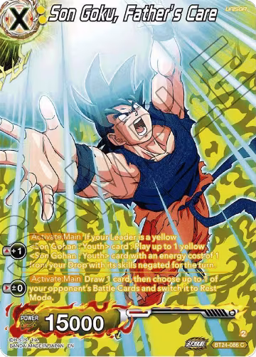 Son Goku, Father's Care (Collector Booster Silver) (BT24-086), Beyond Generations — DB Super card price