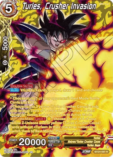 Turles, Crusher Invasion (Collector Booster Silver) (BT24-097), Beyond Generations — DB Super card price