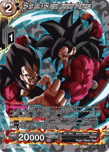 SS4 Son Goku & SS4 Vegeta, Combination of Techniques (Collector Booster Silver) (BT24-114), Beyond Generations — DB Super card price