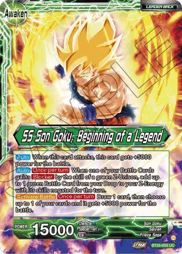 Son Goku // SS Son Goku, Beginning of a Legend (Collector Booster Foil) (BT24-055), Beyond Generations — DB Super card price