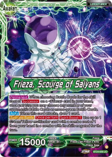 Frieza // Frieza, Scourge of Saiyans (Collector Booster Foil) (BT24-056), Beyond Generations — DB Super card price