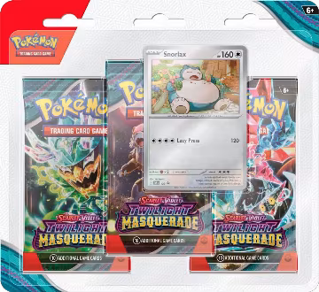 Twilight Masquerade 3 Pack Blister [Snorlax], Twilight Masquerade — Pokémon sealed product price