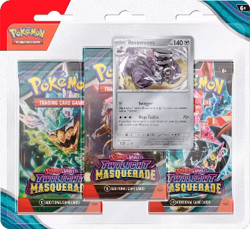 Twilight Masquerade 3 Pack Blister [Revavroom], Twilight Masquerade — Pokémon sealed product price