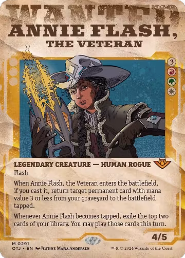 Annie Flash, the Veteran (Showcase) (291), Outlaws of Thunder Junction — Magic card price
