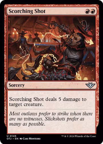 Scorching Shot (145), Outlaws of Thunder Junction — Magic card price