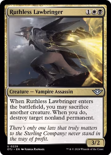 Ruthless Lawbringer (229), Outlaws of Thunder Junction — Magic card price