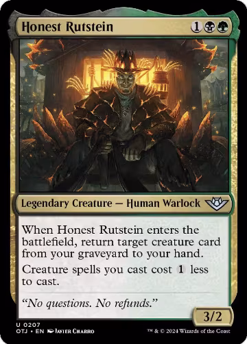 Honest Rutstein (207), Outlaws of Thunder Junction — Magic card price