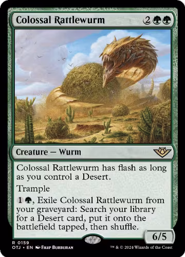 Colossal Rattlewurm (159), Outlaws of Thunder Junction — Magic card price