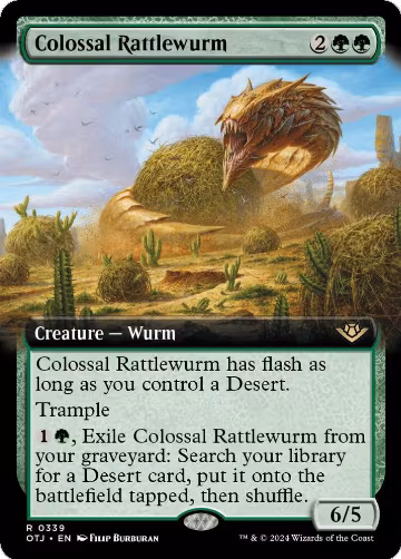 Colossal Rattlewurm (Extended Art) (339), Outlaws of Thunder Junction — Magic card price