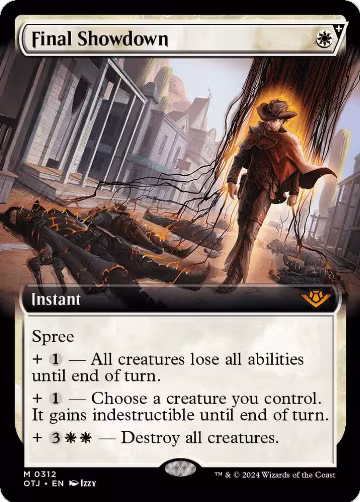 Final Showdown (Extended Art) (312), Outlaws of Thunder Junction — Magic card price
