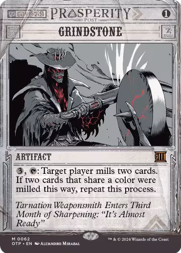 Grindstone (62), Outlaws of Thunder Junction: Breaking News — Magic card price