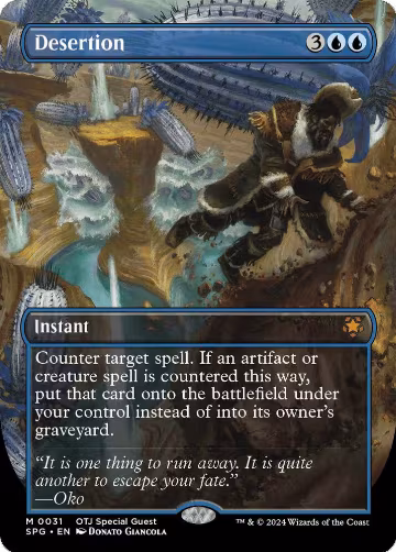 Desertion (Borderless) (31), Special Guests — Magic card price