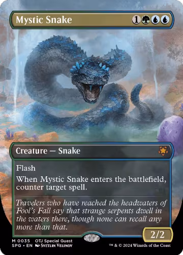 Mystic Snake (Borderless) (35), Special Guests — Magic card price