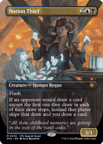 Notion Thief (Borderless) (36), Special Guests — Magic card price