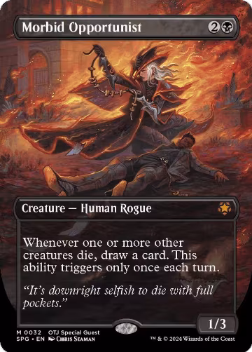Morbid Opportunist (Borderless) (32), Special Guests — Magic card price