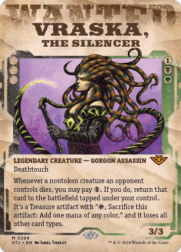 Vraska, the Silencer (Showcase) (299), Outlaws of Thunder Junction — Magic card price