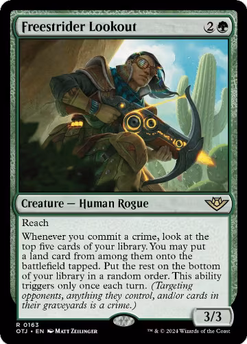 Freestrider Lookout (163), Outlaws of Thunder Junction — Magic card price