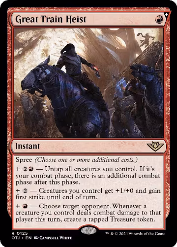 Great Train Heist (125), Outlaws of Thunder Junction — Magic card price
