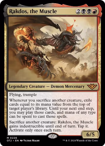 Rakdos, the Muscle (226), Outlaws of Thunder Junction — Magic card price