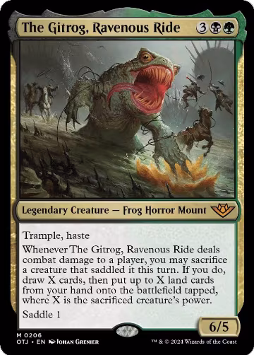 The Gitrog, Ravenous Ride (206), Outlaws of Thunder Junction — Magic card price