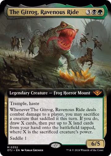 The Gitrog, Ravenous Ride (Extended Art) (352), Outlaws of Thunder Junction — Magic card price