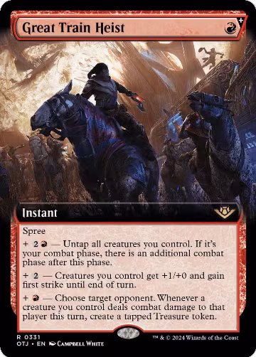 Great Train Heist (Extended Art) (331), Outlaws of Thunder Junction — Magic card price
