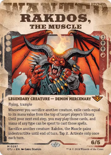 Rakdos, the Muscle (Showcase) (297), Outlaws of Thunder Junction — Magic card price