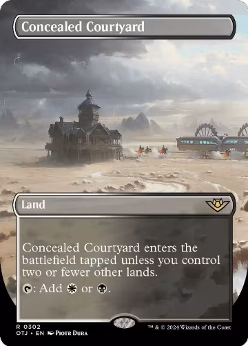 Concealed Courtyard (Borderless) (302), Outlaws of Thunder Junction — Magic card price