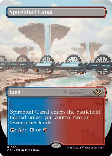 Spirebluff Canal (Borderless) (304), Outlaws of Thunder Junction — Magic card price