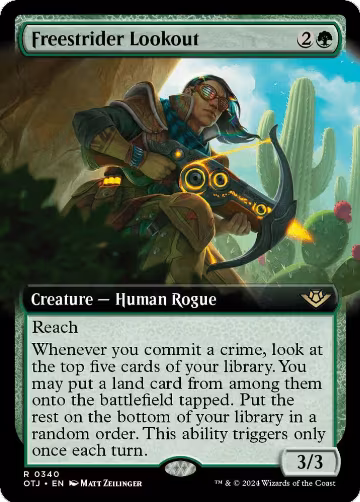 Freestrider Lookout (Extended Art) (340), Outlaws of Thunder Junction — Magic card price