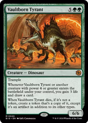 Vaultborn Tyrant (20), Outlaws of Thunder Junction: The Big Score — Magic card price