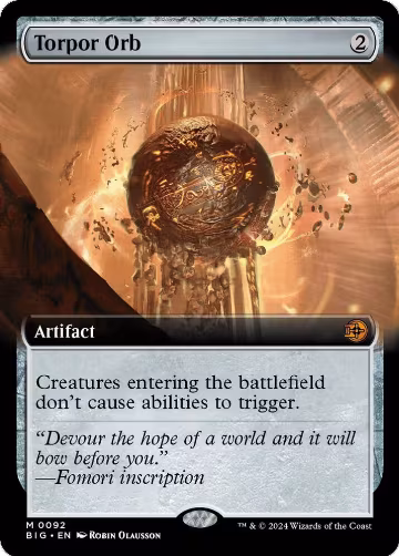 Torpor Orb (Extended Art) (92), Outlaws of Thunder Junction: The Big Score — Magic card price