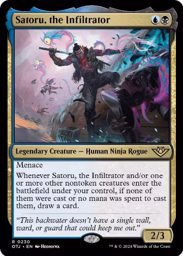 Satoru, the Infiltrator (230), Outlaws of Thunder Junction — Magic card price
