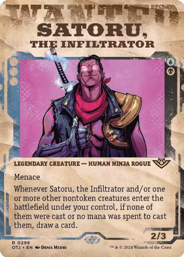 Satoru, the Infiltrator (Showcase) (298), Outlaws of Thunder Junction — Magic card price
