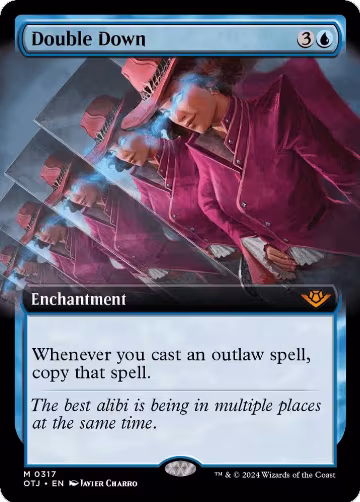 Double Down (Extended Art) (317), Outlaws of Thunder Junction — Magic card price