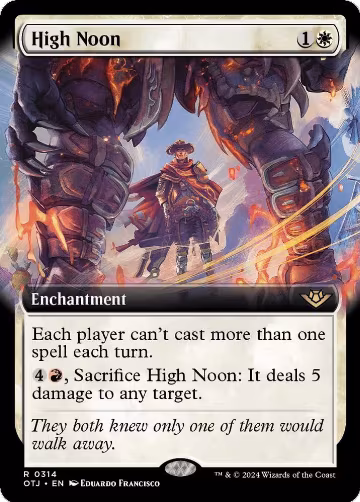 High Noon (Extended Art) (314), Outlaws of Thunder Junction — Magic card price