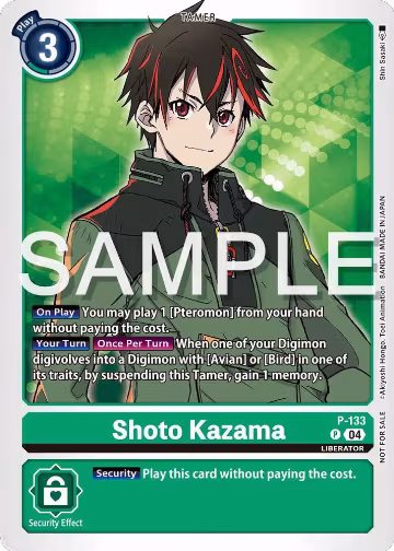 Shoto Kazama (P-133 P), Digimon Promotion Cards — Digimon card price