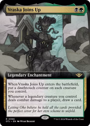 Vraska Joins Up (Extended Art) (366), Outlaws of Thunder Junction — Magic card price
