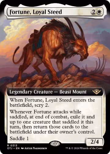 Fortune, Loyal Steed (Extended Art) (313), Outlaws of Thunder Junction — Magic card price
