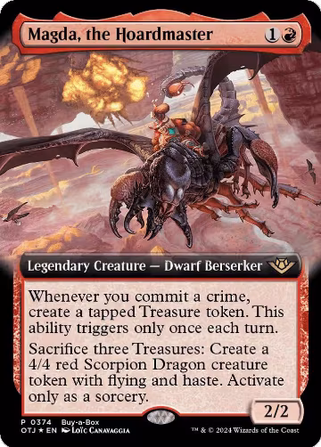 Magda, the Hoardmaster (Extended Art) (374), Buy-A-Box Promos — Magic card price