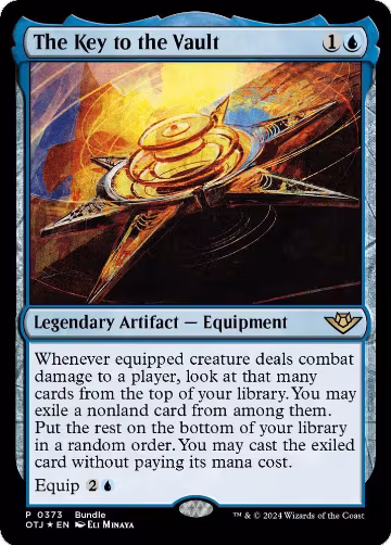 The Key to the Vault (OTJ Bundle) (373), Unique and Miscellaneous Promos — Magic card price