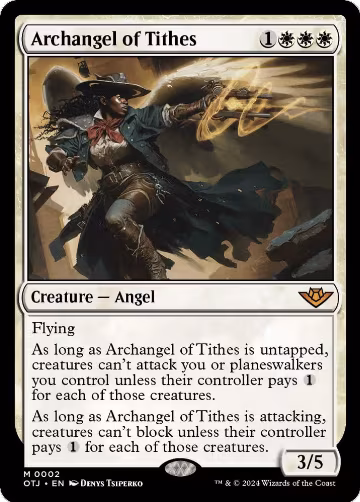 Archangel of Tithes (2), Outlaws of Thunder Junction — Magic card price