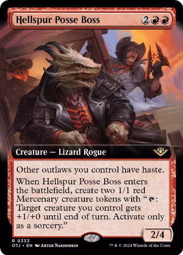 Hellspur Posse Boss (Extended Art) (333), Outlaws of Thunder Junction — Magic card price
