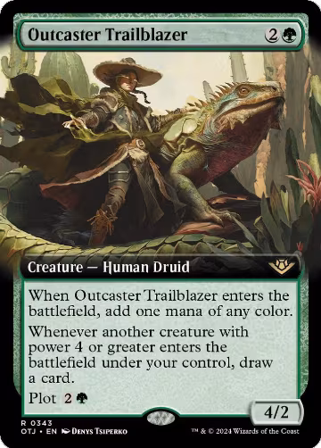 Outcaster Trailblazer (Extended Art) (343), Outlaws of Thunder Junction — Magic card price
