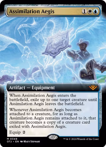 Assimilation Aegis (Extended Art) (348), Outlaws of Thunder Junction — Magic card price
