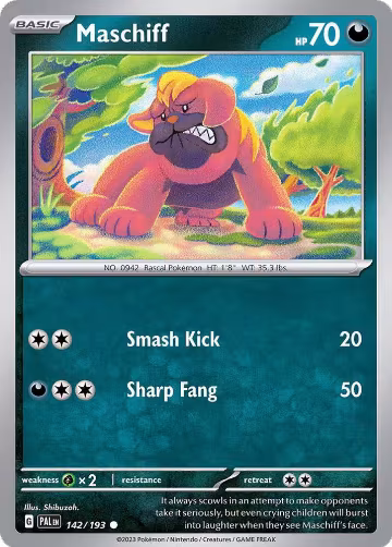 Maschiff - 142/193 (Cosmos Holo) (142/193), Miscellaneous Cards & Products — Pokémon card price