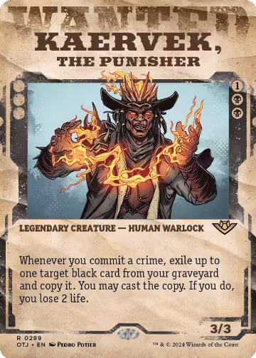 Kaervek, the Punisher (Showcase) (289), Outlaws of Thunder Junction — Magic card price