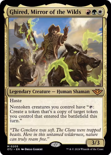 Ghired, Mirror of the Wilds (205), Outlaws of Thunder Junction — Magic card price