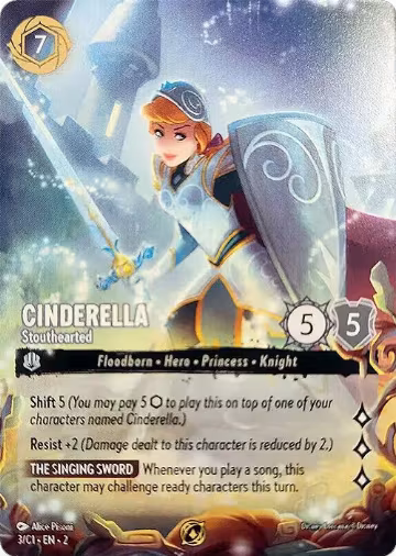 Cinderella - Stouthearted (3), Disney Lorcana Promo Cards — Lorcana card price