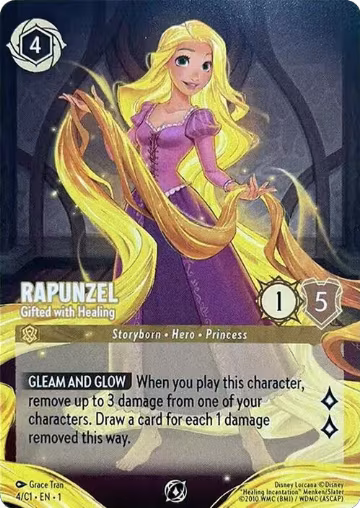 Rapunzel - Gifted with Healing (4), Disney Lorcana Promo Cards — Lorcana card price